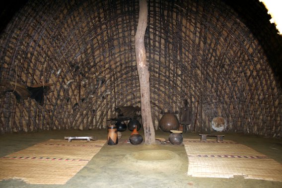African Hut Inside