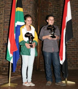 Melissa Greeff and Kareim Wageih - Winners of the African Junior CC 2008_9
